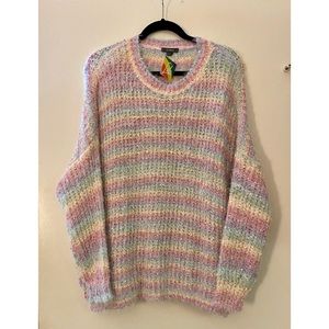 Dressed in Lala Rainbow Knit Sweater NWT